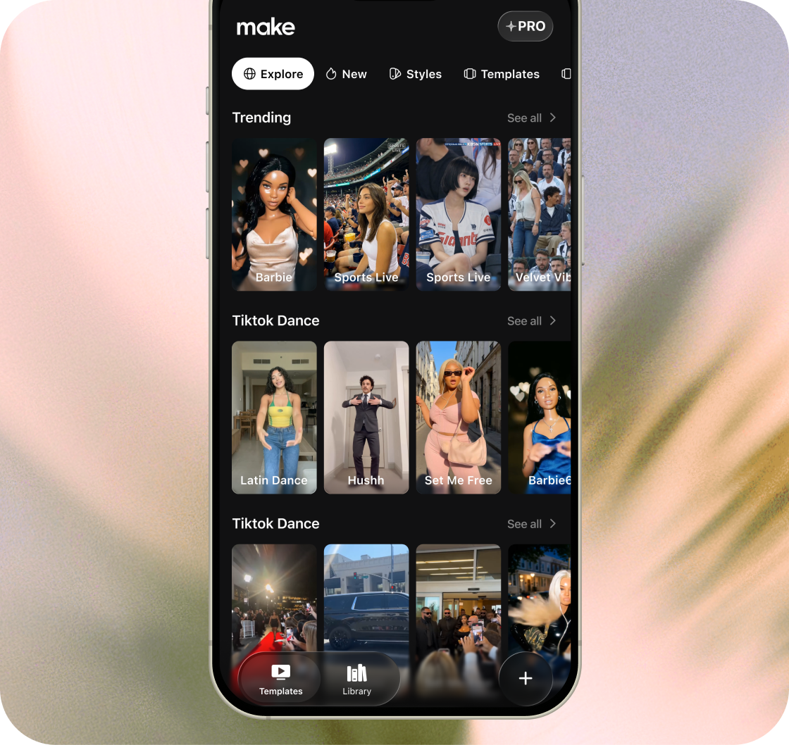 Make cinematic AI video interface